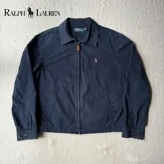 Polo by Ralph Lauren ネイビー スウィングトップ 刺繍 L