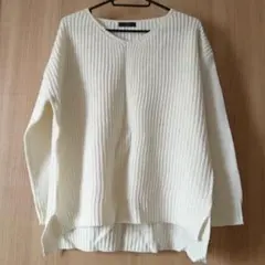 ラメ入りニット オフホワイト ニット