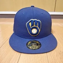 ニューエラ　ブリュワーズ　キャップ　59FIFTY オンフィールド　選手着用