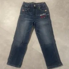 DOUBLE.B デニムブルーロングパンツ 美品　110