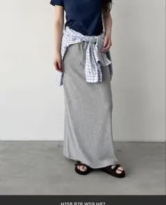 CANAL JEAN SLEEKリブロングスカートのサムネイル