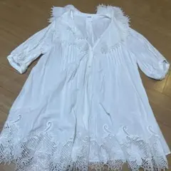 SNIDEL スナイデル　エンブロイダリーラッフルミニワンピ