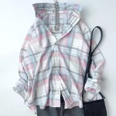 フランクアンドアイリーン 長袖 シャツ EILEEN 微起毛 綿 チェック