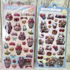 (8)【当日翌日発送】3Dキャラクターシール2枚セット