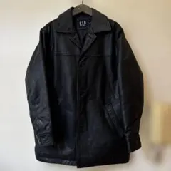 OLD GAP 90s オールドギャップ レザーピーコート XL オーバーサイズ