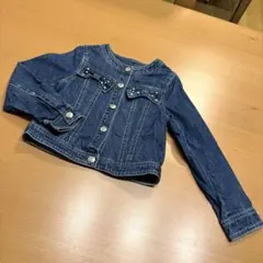 メゾピアノ　長袖　トップス　デニム　ジャケット　ジージャン　Gジャン　120