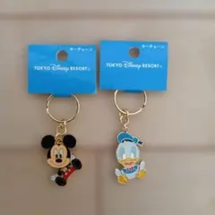 東京ディズニーリゾート キーチェーン ミッキー ドナルド 2個セットのサムネイル