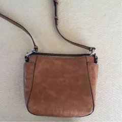 ZARA ショルダーバッグ　キャメル　茶色　オフィス