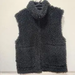 カーリーフリースジップベスト　GU