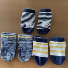 男の子用　ベビー靴下 3足セット