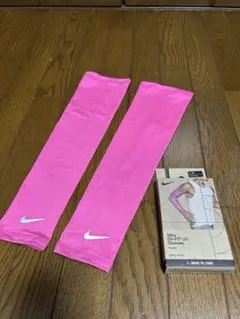 週末価格 NIKE ナイキ アームカバー アームスリーブ2枚組 L/XL ピンクのサムネイル