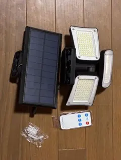 ソーラー人感センサーライト 屋外 分離型 リモコン付き IP65 防水