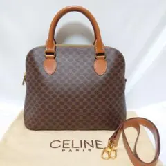 美品 CELINE マカダム柄 2way ハンドバッグ
