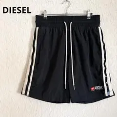 美品✨ディーゼル ナイロン ハーフパンツ ショートパンツ サイドライン 黒 Sのサムネイル