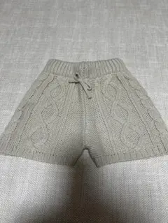 【新品未使用】n10 ニットショートパンツ ベージュ　80