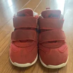 アシックス ベビーシューズ 赤 スクスク　ハイカット