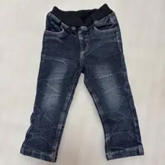 No.214 ダークブルー ウエストゴム パンツ 90サイズ