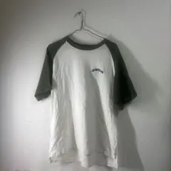 WEGO ラグランTシャツ Mサイズ ホワイト/グリーン