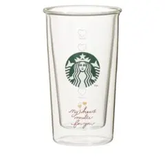 スターバックス　バレンタイン　耐熱ダブルウォールグラス　355ml