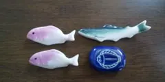 魚の箸置き 4点セット 陶器製のサムネイル