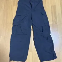 ネイビー カーゴパンツ 複数ポケット