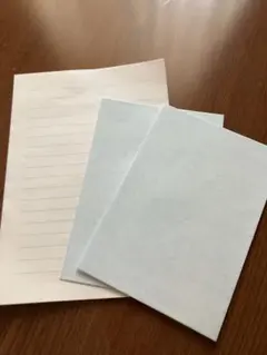 水色 横罫線入り便箋セット