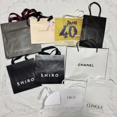 ショップ袋セットJILLSTUART、CHANEL、SHIRO、DIOR etc