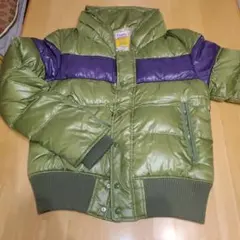 パープルアンドイエロー　アウター ジャケット　グリーン