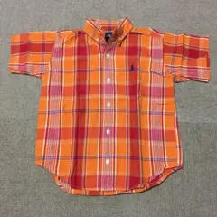 ラルフローレン 半袖シャツ チェックシャツ 4T 100 110