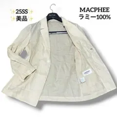 美品✨25SS✨MACPHEE ラミー100% シングルジャケット 洗える 36のサムネイル