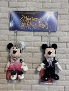 タグ付きBBBビッグバンドビート ミッキーミニーぬいぐるみバッジリーフレット付き