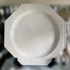 クレイユモントー　オクトゴナル　プレート　フランス　アンティーク　皿