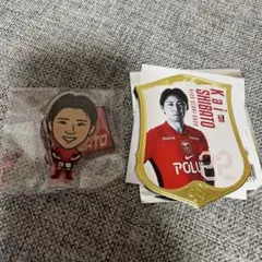 浦和レッズ 柴戸海 22 プレーヤーズアルミマグネット アクリルスタンド ガチャ