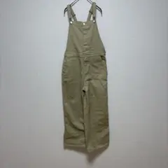 サロペット オーバーオール　オールインワン　ズボン　カーキ　M おしゃれかわいい