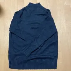 GU タートルネック　ニット　黒