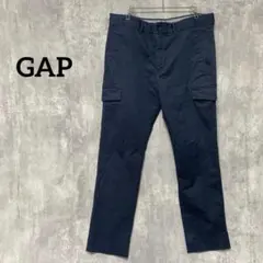 GAP ネイビー　メンズ　オフィス　カジュアル　パンツ　ストレッチのサムネイル