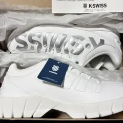 K-SWISS スニーカー ホワイト シルバーロゴ