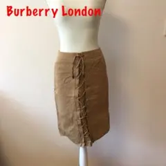 Burberry London レースアップスカート　麻
