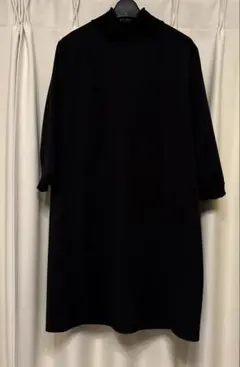 ZARA 黒のショートドレス　異素材　ワンピース