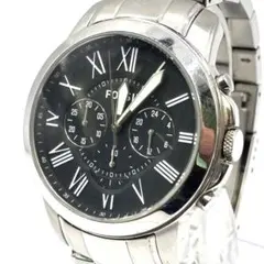 【稼働品】FOSSIL フォッシル 腕時計 グラント クロノグラフ 黒のサムネイル