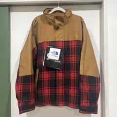 美品 ノースフェイス コムデギャルソン ジュンヤワタナベマン チェックウール
