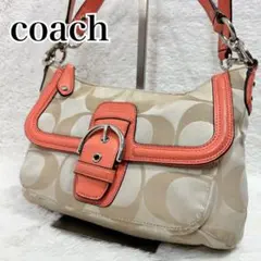 美品】COACH コーチ 2way ショルダーバッグ シグネチャー 22392 - メルカリ