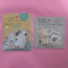 猫デザイン　フレークシール