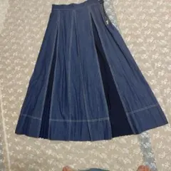デニムプリーツスカート 38サイズ