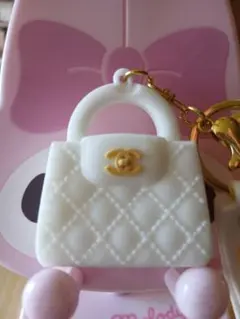 ☆シャネル☆ミニバッグキーホルダー☆訳ありホワイト1個☆