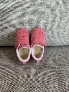 asics ピンク スニーカー マジックテープ15.5