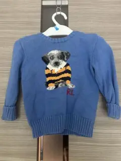 美品！Ralph Lauren 犬刺繍 ニットセーター 18M