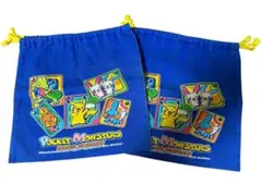 ポケモン柄 巾着 2枚セットで‼️