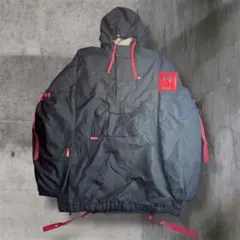 90s ecko archiveブラックナイロンマウンテンパーカー