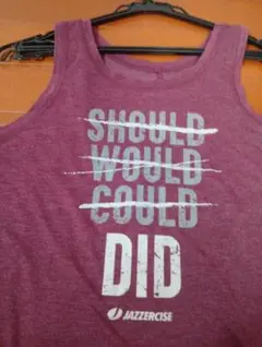 値下げ！ ジャザサイズ JAZZERCISE ヨガ メッセージタンクトップ M